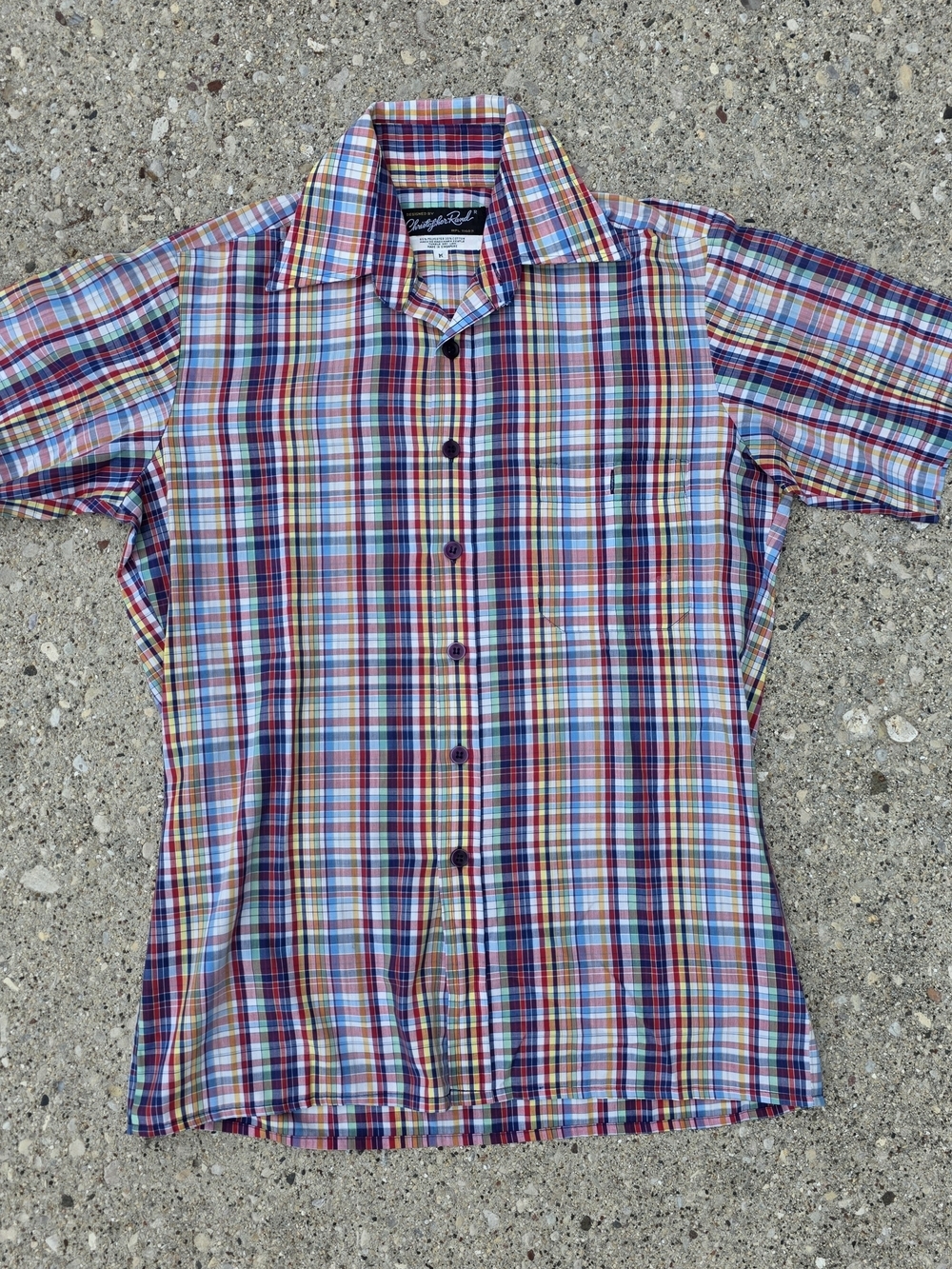 Vintage Christopher Rand Plaid Button Up Shirt Medium